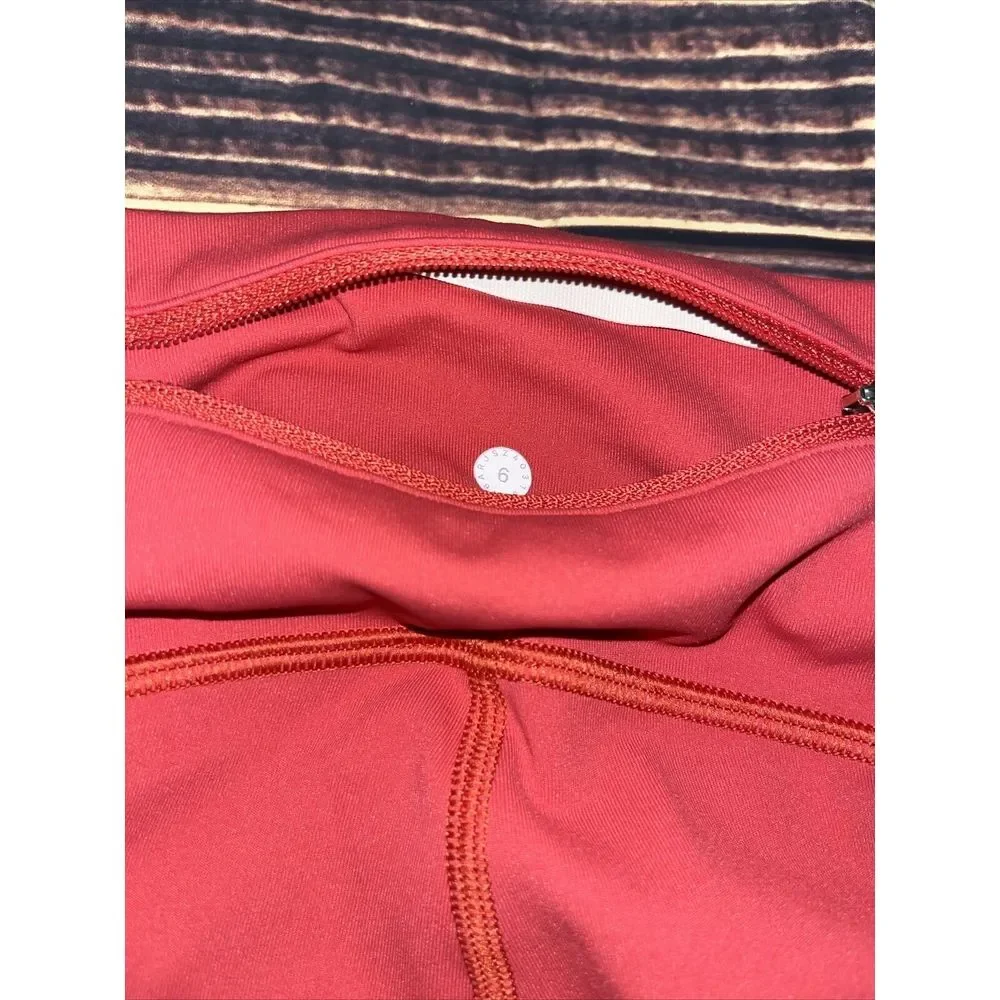 Lululemon Speed Up Crop *High Mesh 21" Aries Size 6 Leggings Yoga Athletic Run - Picture 5 of 5
